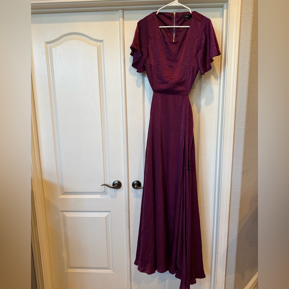 Lulus burgundy long dress